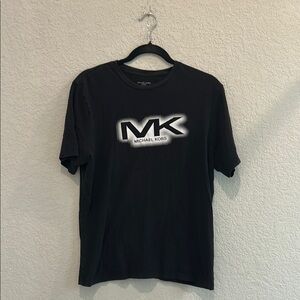 Michael Kors Black Short Sleeve Tee with MK Logo